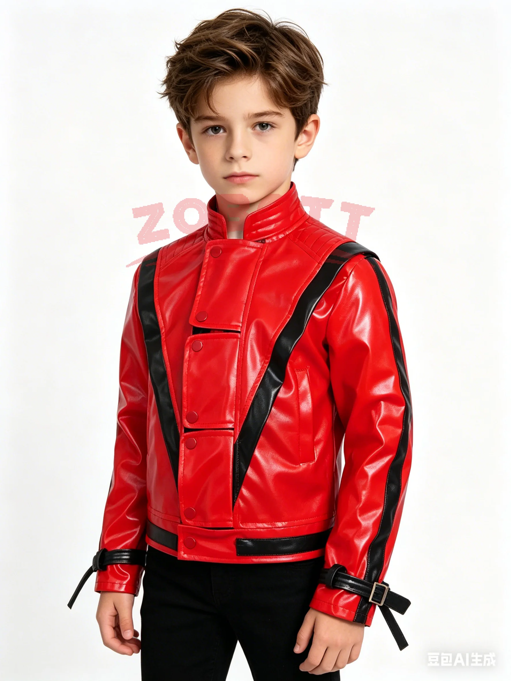 Men'S Fashion Leather Jacket - ไมเคิล โจเซฟ แจ็คสัน เสื้อแจ็คเก็ตหนังสีแดงสุดเร้าใจ ของขวัญวันฮาโลวีน ของขวัญวันเกิด