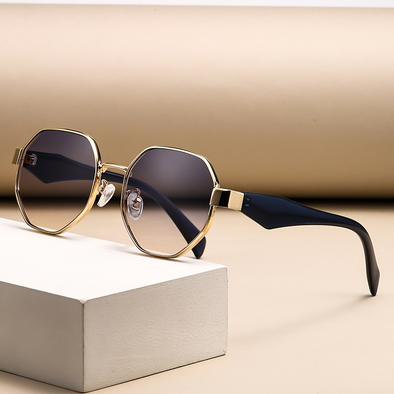 Men'S Fashion Round Glasses - แว่นกันแดดทรงกลมย้อนยุค กรอบใหญ่ แว่นกันแดดผู้หญิงรุ่นใหม่ แว่นกันแดดสำหรับวันหยุด ผู้ชาย กิจกรรมกลางแจ้ง