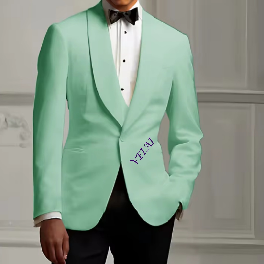 Men'S Fashion Formal - ชุดสูทเด็กผู้ชายสีงาช้าง เสื้อแจ็คเก็ตและกางเกง 2 ชิ้น ทักซิโด้เด็กสำหรับงานแต่งงาน เบลเซอร์สั่งตัด