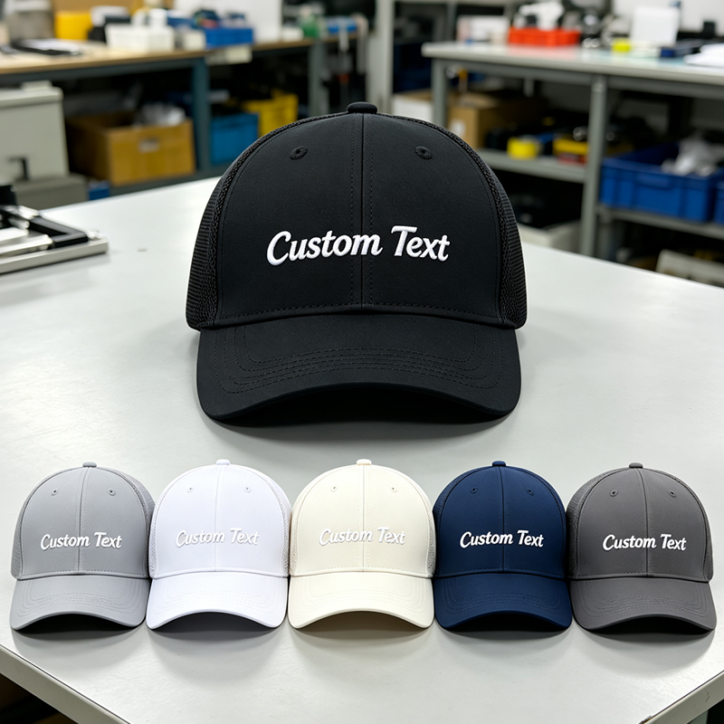 Trucker Hat Cap - หมวกแก๊ปตาข่ายระบายอากาศ ปรับขนาดได้ ปักลายตามสั่ง สำหรับผู้ชายและผู้หญิง แห้งเร็ว ป้องกันแสงแดด