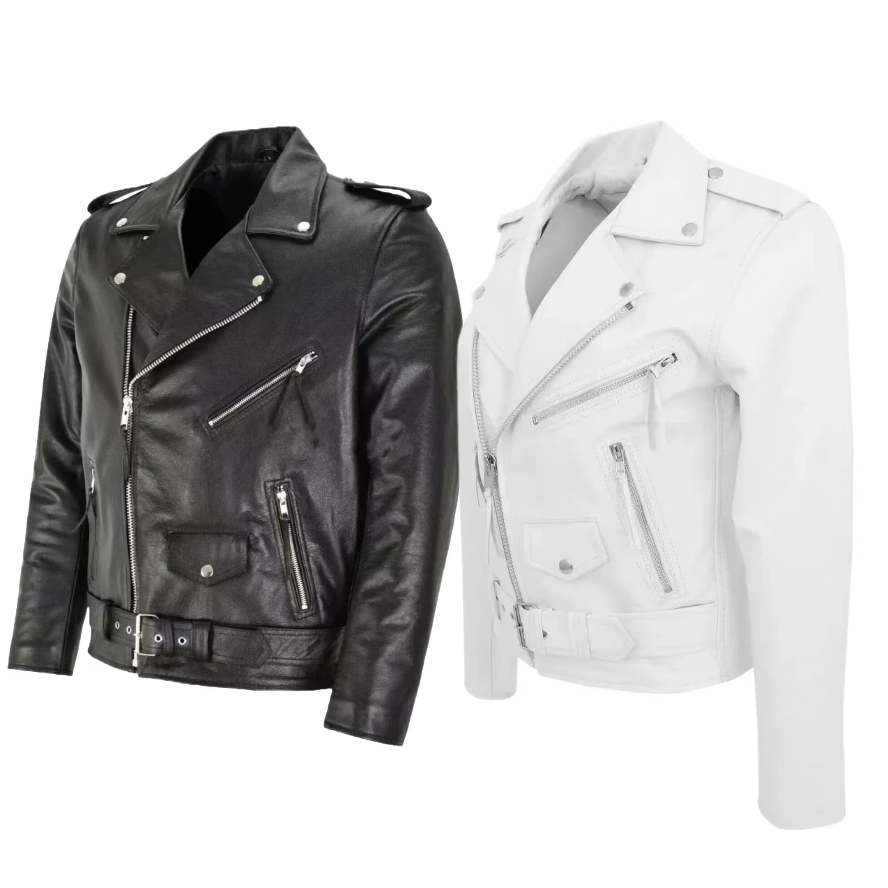 Men'S Fashion Leather Jacket - เสื้อแจ็คเก็ตหนังแฟชั่นผู้ชาย ทรงเข้ารูป คอตั้ง แจ็คเก็ต PU สำหรับผู้ชาย