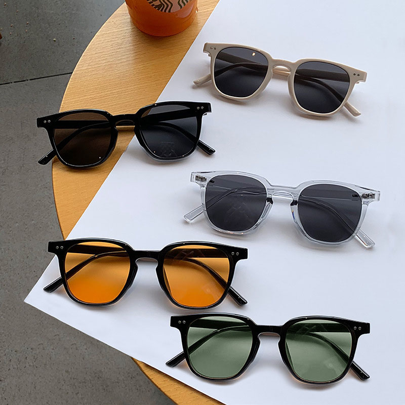 Men'S Fashion Round Glasses - แว่นกันแดดหรูหราสไตล์วินเทจใหม่สำหรับผู้หญิงผู้ชายทรงสี่เหลี่ยมเล็กกรอบกลมแฟชั่นแว่นตาป้องกันรังสียูวีคลาสสิก