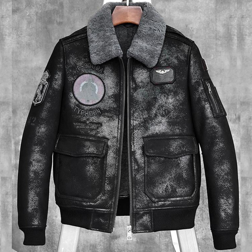 Bomber Jacket Men - Mens Shearling Coat B3 B6 Mens