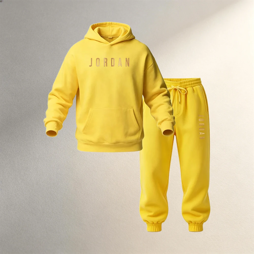 เสื้อผ้าผู้ชาย ชุดฮู้ดดี้ 2 ชิ - Jogger Sweatpants Men บทวิจารณ์และราคา