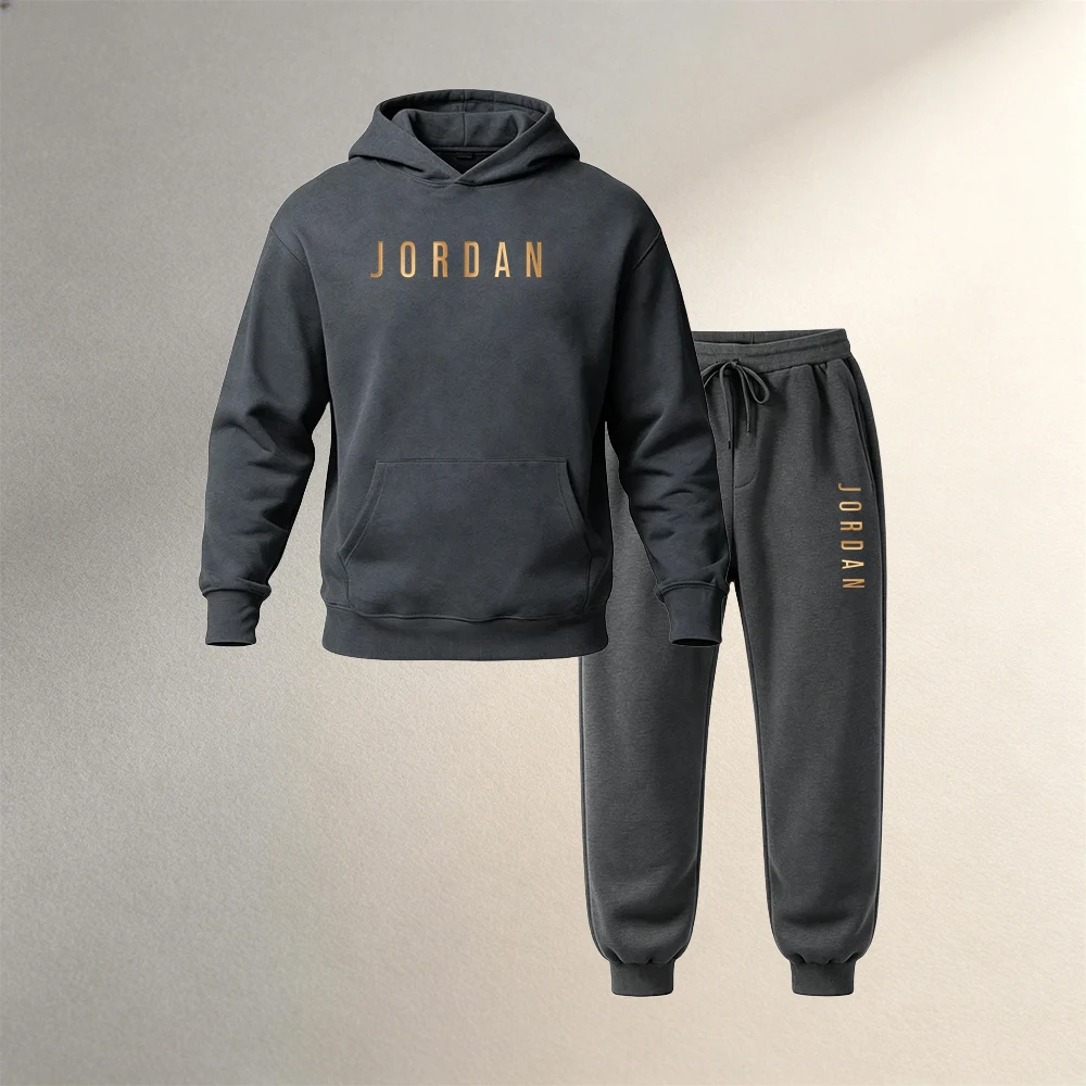 เสื้อผ้าผู้ชาย ชุดฮู้ดดี้ 2 ชิ - Jogger Sweatpants Men บทวิจารณ์และราคา