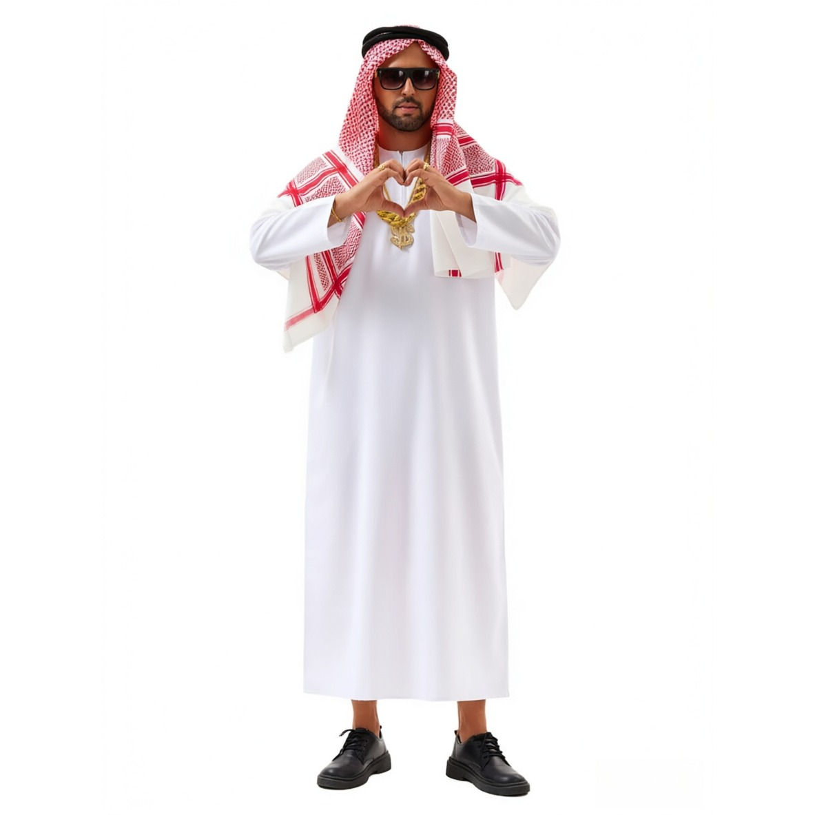 ชุดเจ้าชายอาหรับ เสื้อคลุมสีขา - Mens Fashion Jumpsuit บทวิจารณ์และราคา