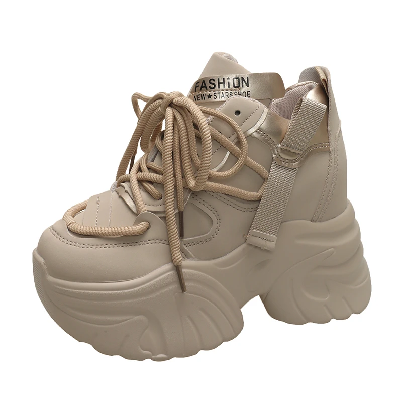 รองเท้าส้นตึกแบบหนา ระบายอากาศ - Casual Sneakers Men บทวิจารณ์และราคา
