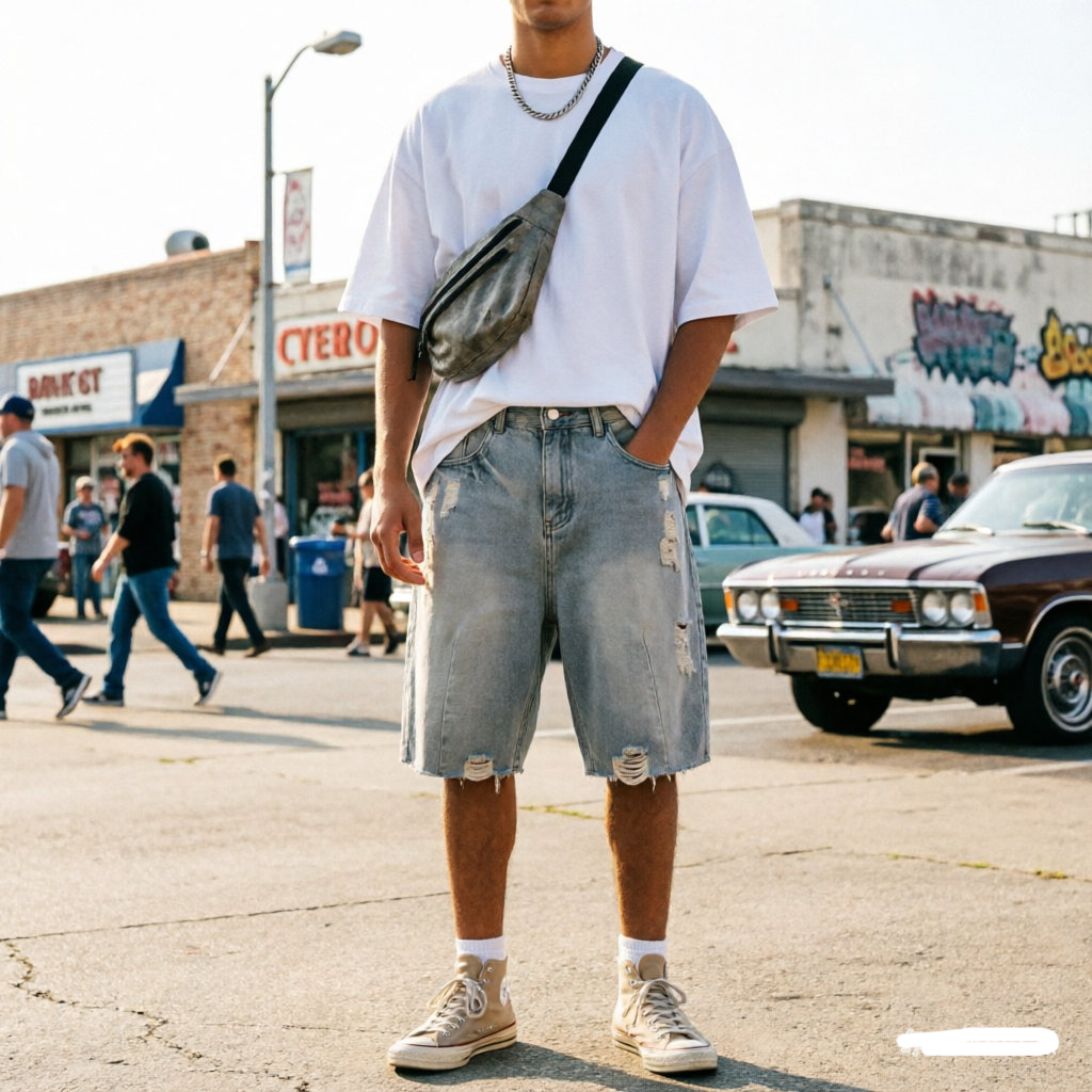 กางเกงยีนส์ขาสั้นลำลองผู้ชายสำ - Men'S Fashion Jeans บทวิจารณ์และราคา