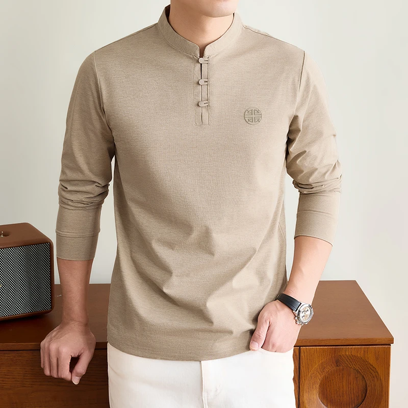 เสื้อยืดแขนยาวคอจีนสำหรับผู้ชา - Men'S Fashion Tips บทวิจารณ์และราคา