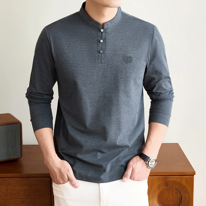 เสื้อยืดแขนยาวคอจีนสำหรับผู้ชา - Men'S Fashion Tips บทวิจารณ์และราคา