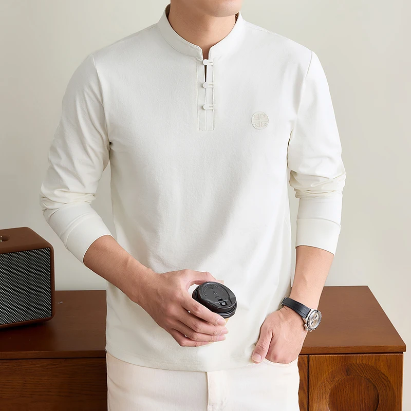 เสื้อยืดแขนยาวคอจีนสำหรับผู้ชา - Men'S Fashion Tips บทวิจารณ์และราคา