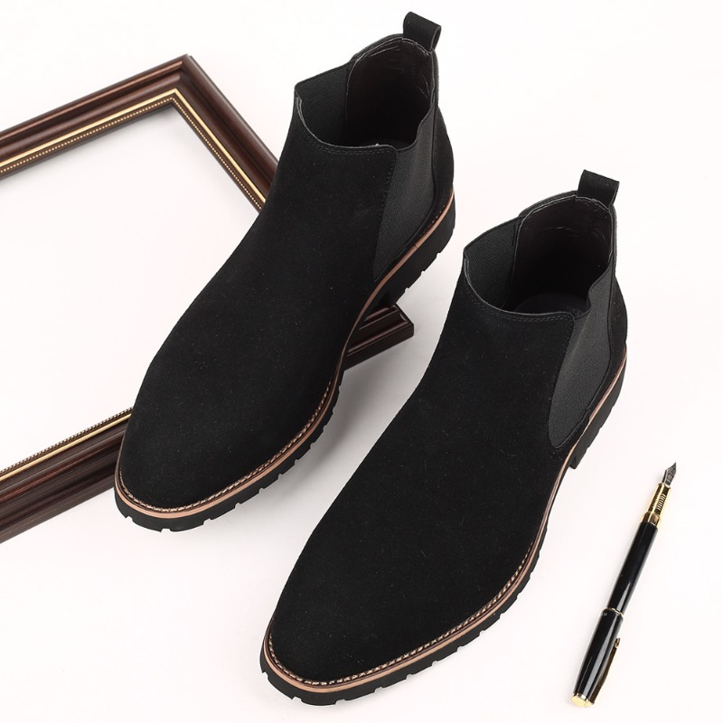 รองเท้าบูทข้อเท้าผู้ชายสไตล์อั - Chelsea Boots Men บทวิจารณ์และราคา