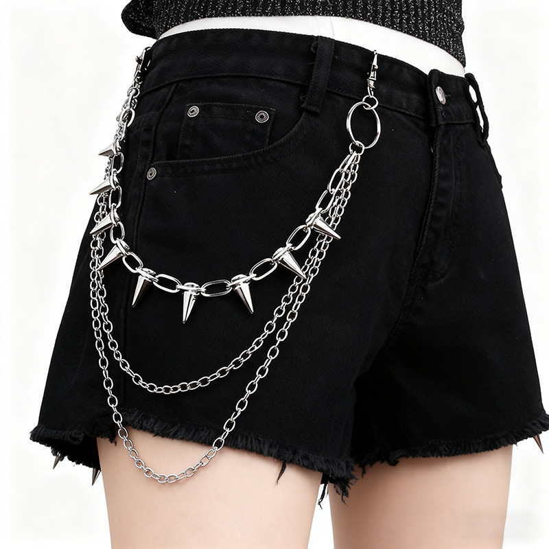 โซ่คาดเอวสไตล์ฮิปฮอป พังก์ร็อก - Men'S Fashion Jeans บทวิจารณ์และราคา
