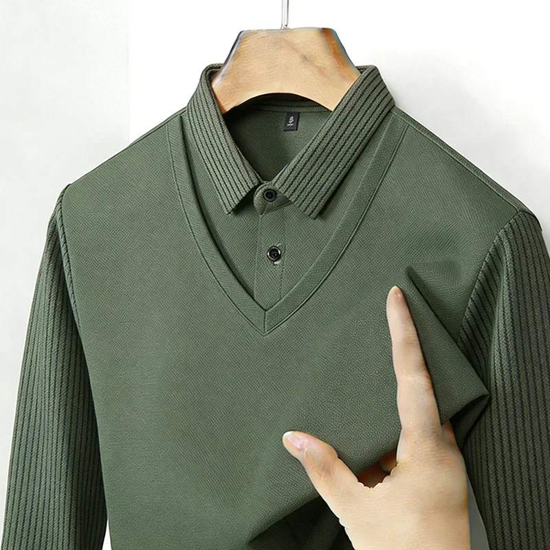 เสื้อเชิ้ตผู้ชายคอวีแขนยาวลายท - Men'S Fashion Tips บทวิจารณ์และราคา