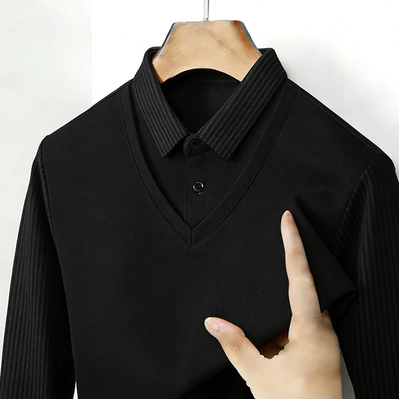 เสื้อเชิ้ตผู้ชายคอวีแขนยาวลายท - Men'S Fashion Tips บทวิจารณ์และราคา