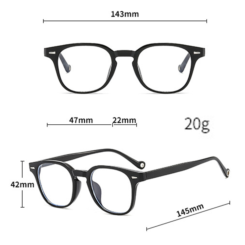 กรอบแว่นทรงกลมเรียบง่าย 1 ชิ้น - Men'S Fashion Round Glasses บทวิจารณ์และราคา