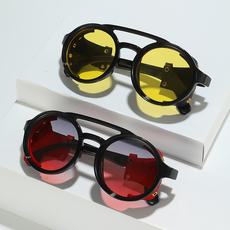 แว่นกันแดดสไตล์เรโทรป้องกันรัง - Men'S Fashion Round Glasses บทวิจารณ์และราคา