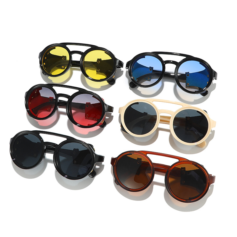 แว่นกันแดดสไตล์เรโทรป้องกันรัง - Men'S Fashion Round Glasses บทวิจารณ์และราคา