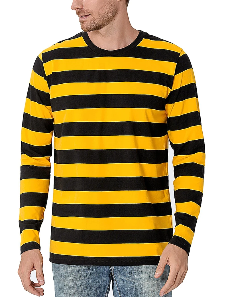 เสื้อยืดแขนยาวผู้ชายพิมพ์ลาย 3 - Men'S Fashion Tips บทวิจารณ์และราคา