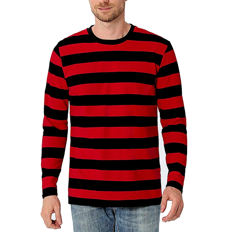 เสื้อยืดแขนยาวผู้ชายพิมพ์ลาย 3 - Men'S Fashion Tips บทวิจารณ์และราคา