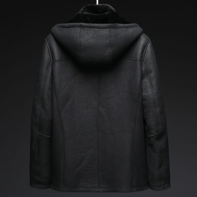 AYUNSUE เสื้อโค้ทขนสัตว์แท้สุด - Men'S Fashion Leather Jacket บทวิจารณ์และราคา