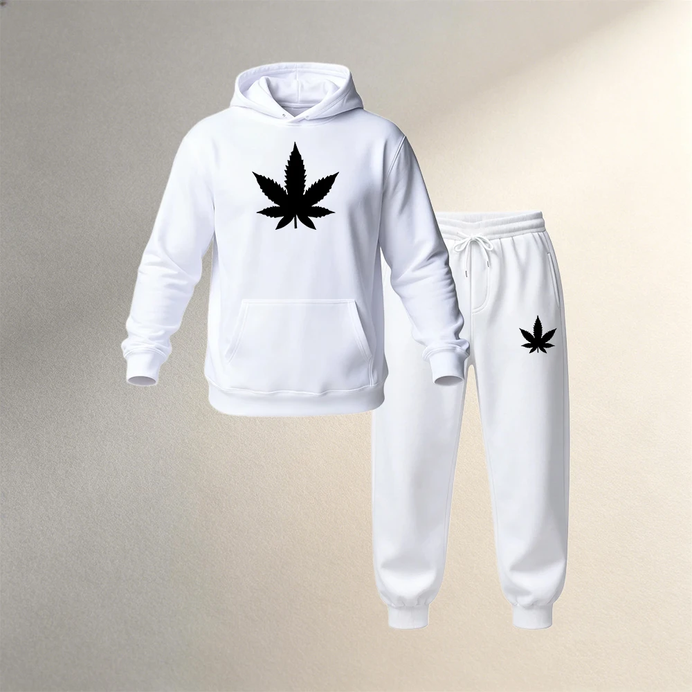 ชุดเสื้อฮู้ดและกางเกงวอร์มสำหร - Jogger Sweatpants Men บทวิจารณ์และราคา