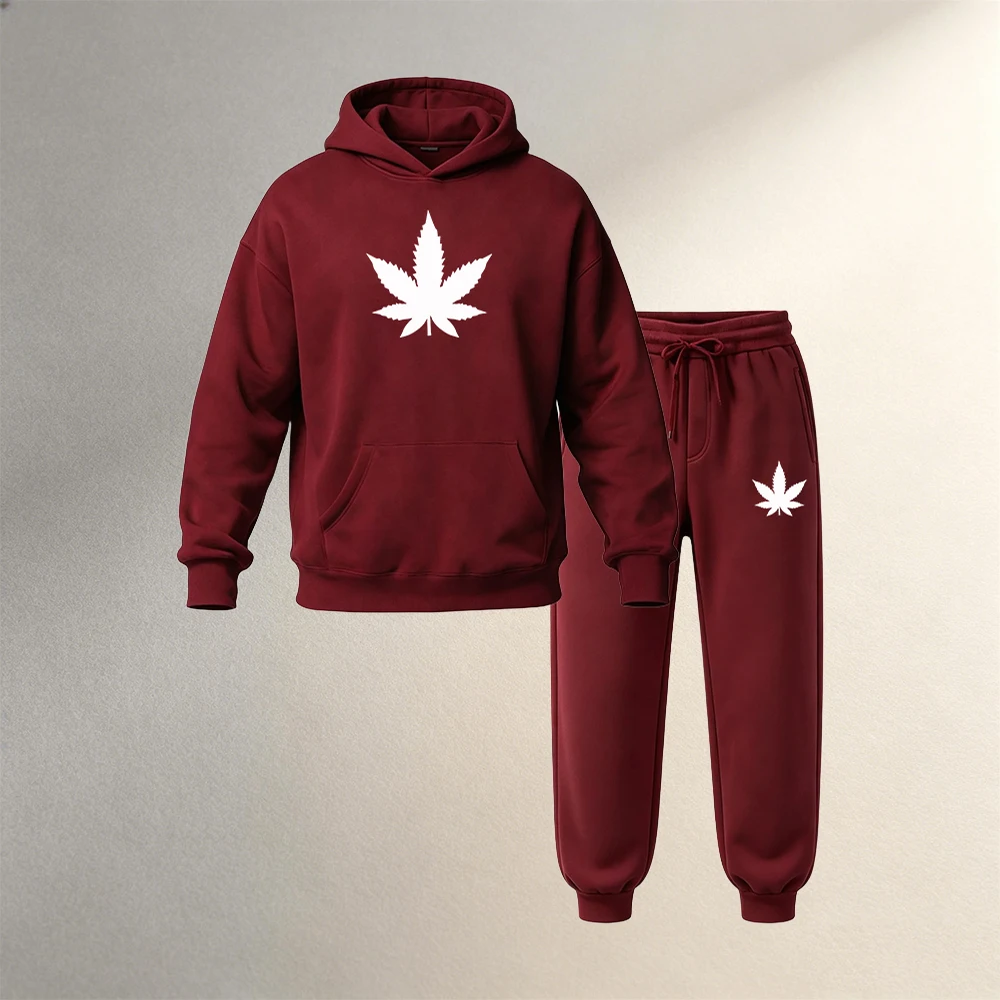 ชุดเสื้อฮู้ดและกางเกงวอร์มสำหร - Jogger Sweatpants Men บทวิจารณ์และราคา