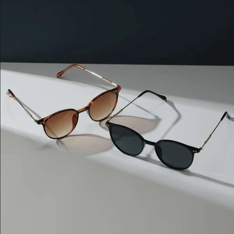 แว่นกันแดดทรงกลมขนาดเล็กสำหรับ - Men'S Fashion Round Glasses บทวิจารณ์และราคา