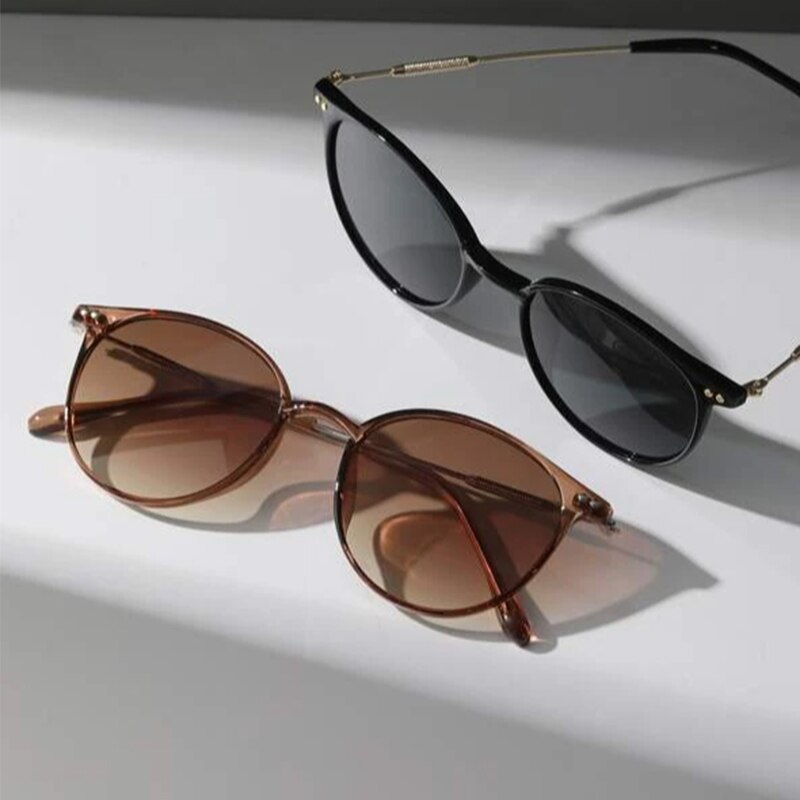 แว่นกันแดดทรงกลมขนาดเล็กสำหรับ - Men'S Fashion Round Glasses บทวิจารณ์และราคา