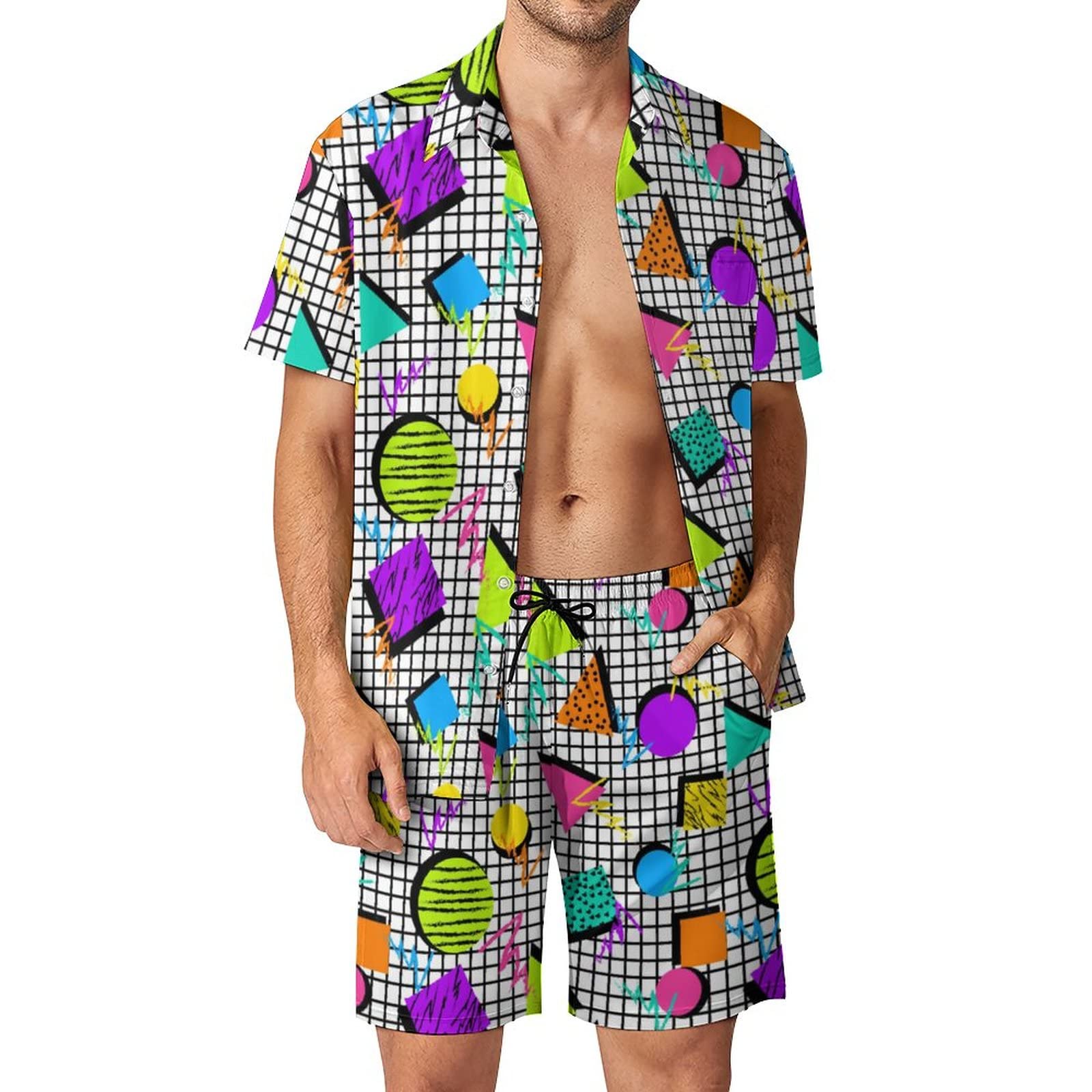 ชุดเสื้อเชิ้ตผู้ชายลายพิมพ์สาม - Men'S Fashion Formal บทวิจารณ์และราคา