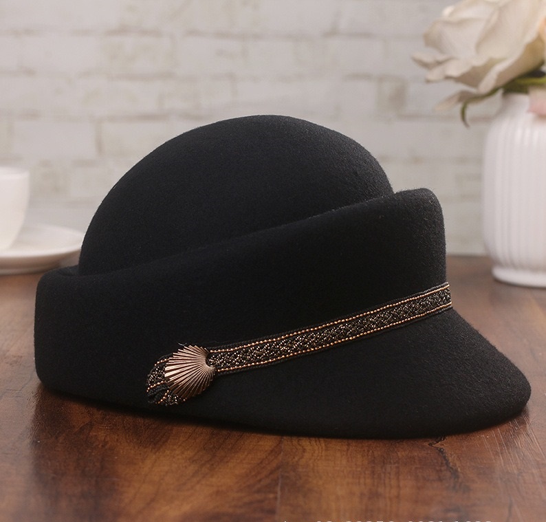 หมวกเบเรต์ทรงแปดเหลี่ยม สีดำ ส - Mens Fashion Caps บทวิจารณ์และราคา