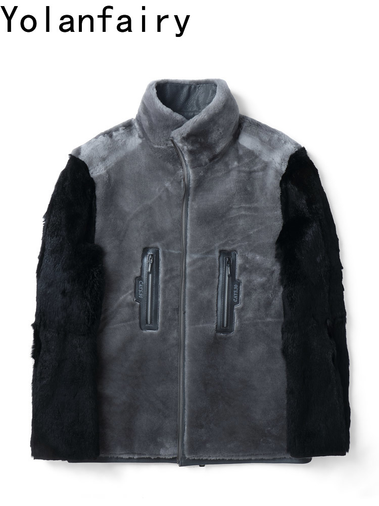 YOLANFAIRY แจ็คเก็ตหนังวัวแท้ร - Men'S Fashion Leather Jacket บทวิจารณ์และราคา