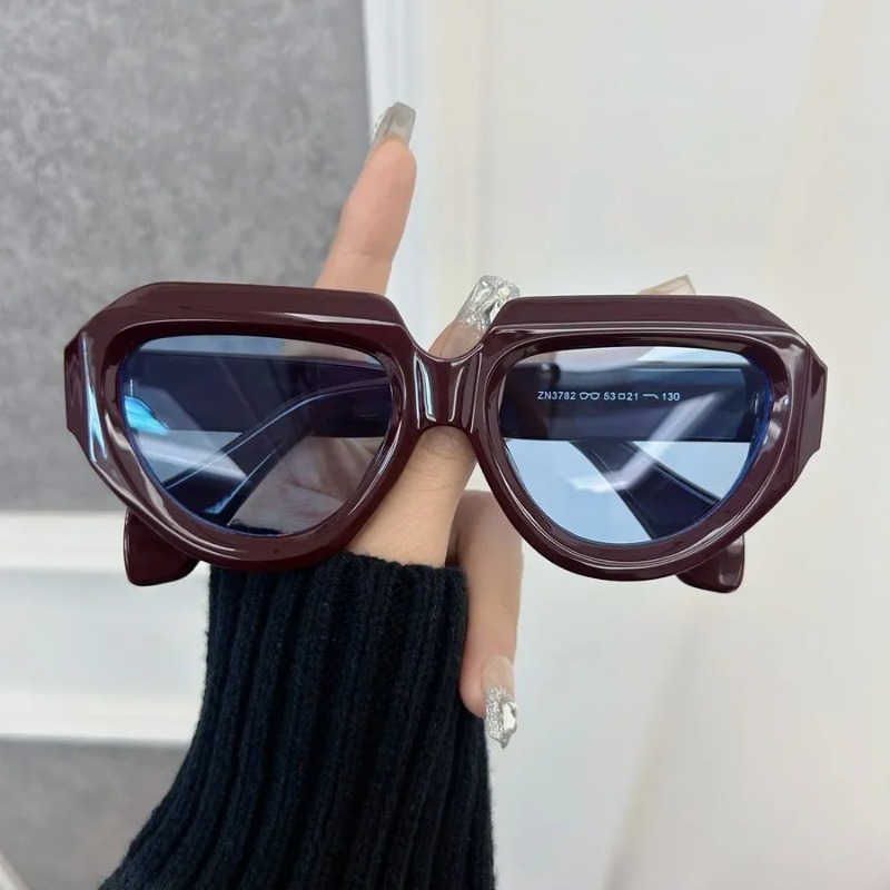 แว่นกันแดดทรงสี่เหลี่ยมสไตล์วิ - Men'S Fashion Round Glasses บทวิจารณ์และราคา