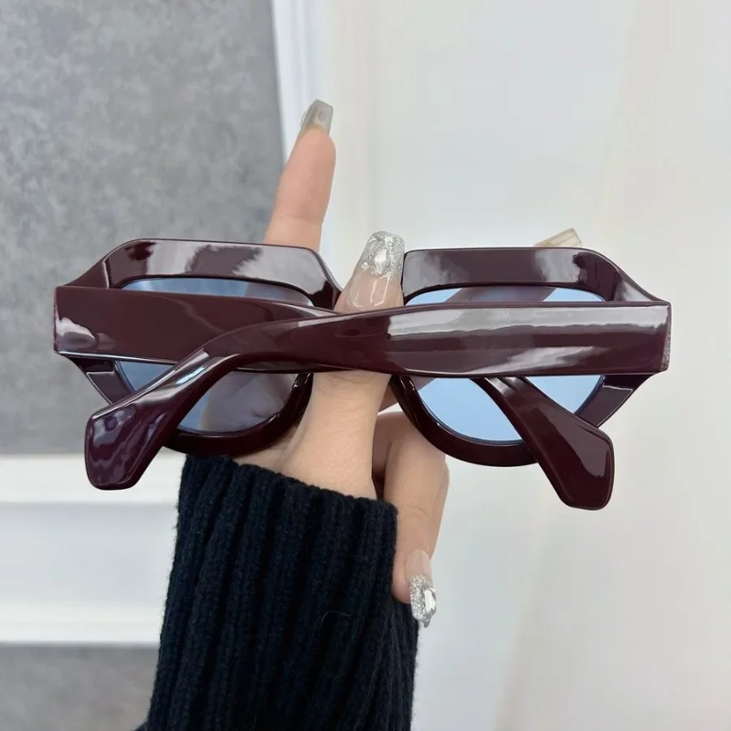 แว่นกันแดดทรงสี่เหลี่ยมสไตล์วิ - Men'S Fashion Round Glasses บทวิจารณ์และราคา