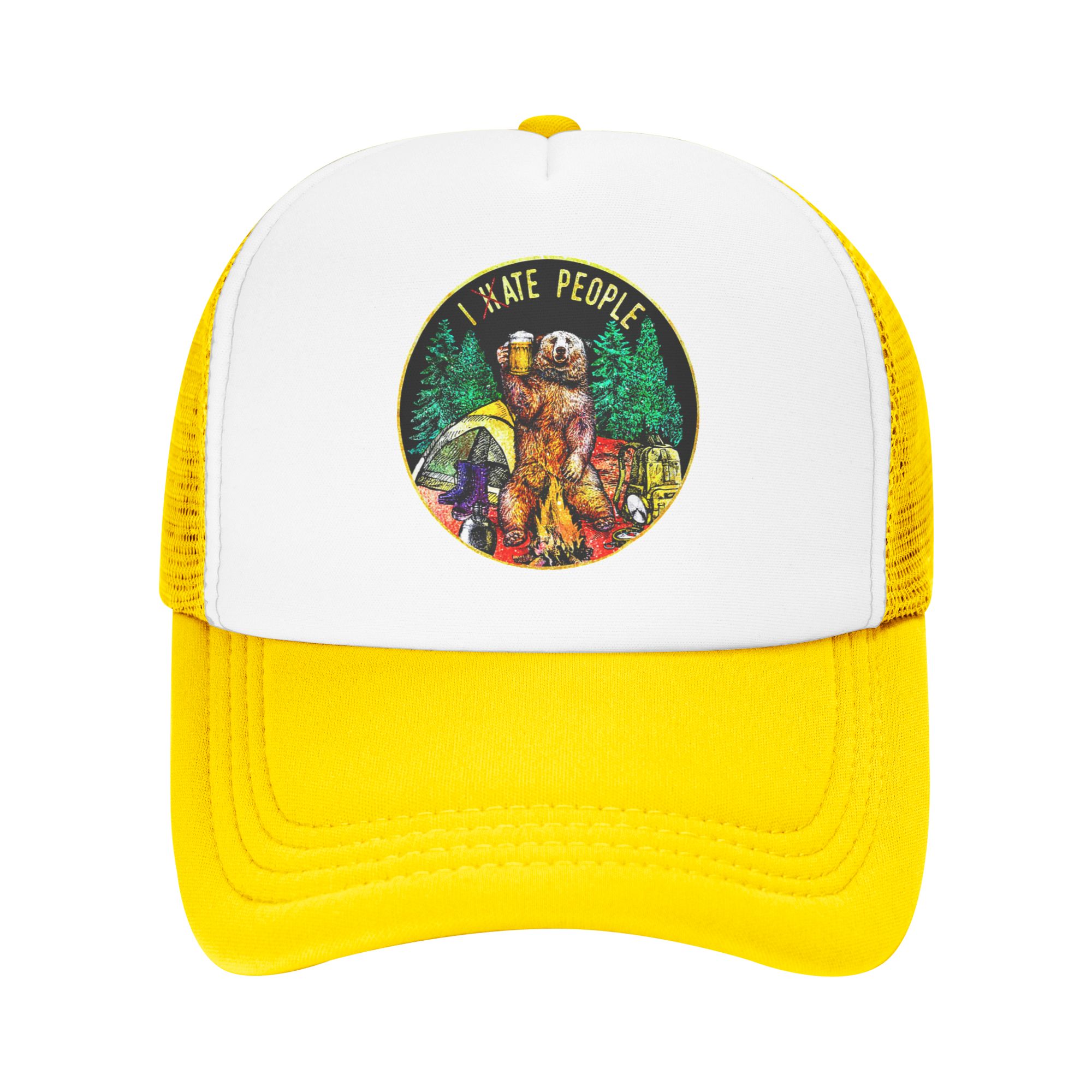 หมวกแก๊ป I Hate People Bear สำ - Trucker Hat Cap บทวิจารณ์และราคา