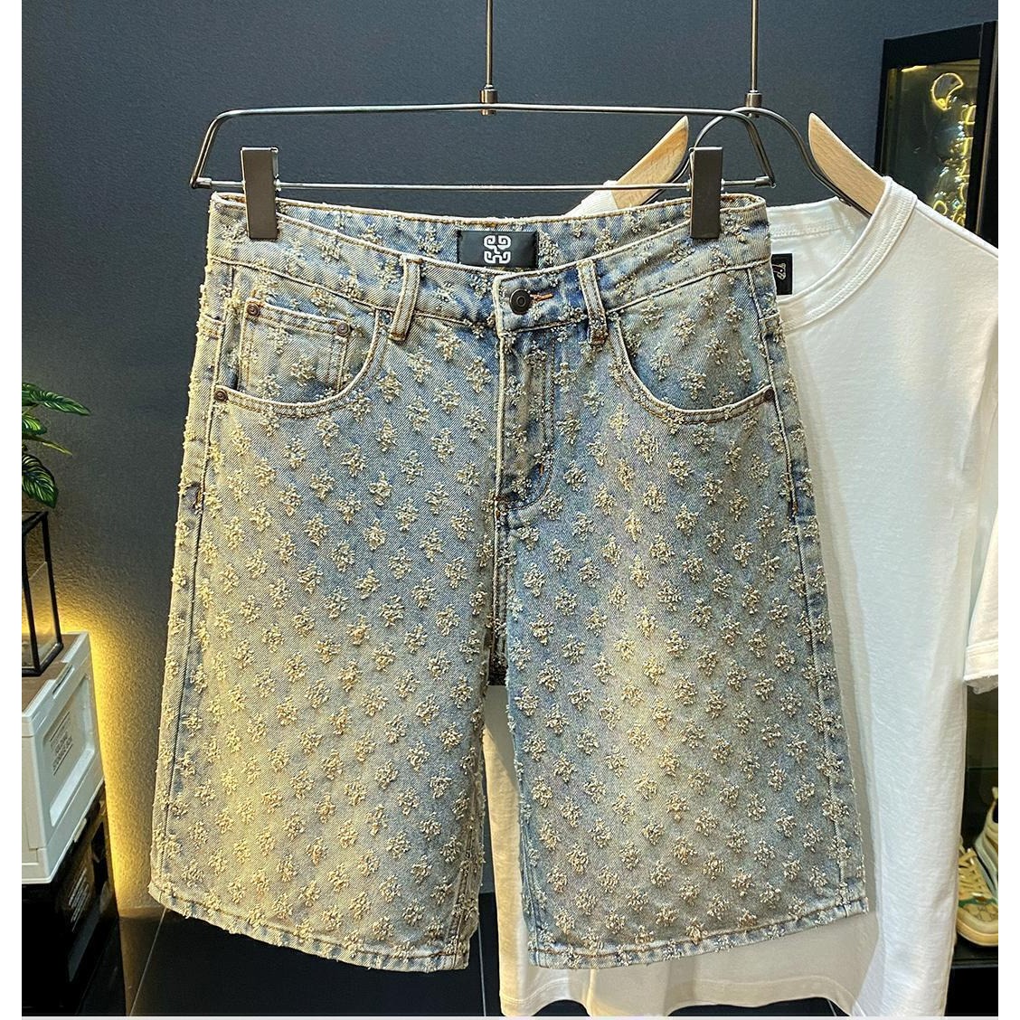 กางเกงยีนส์ขาสั้นผู้ชายสไตล์ลำ - Men Fashion Jeans บทวิจารณ์และราคา