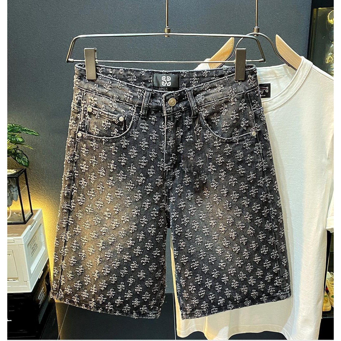 กางเกงยีนส์ขาสั้นผู้ชายสไตล์ลำ - Men Fashion Jeans บทวิจารณ์และราคา