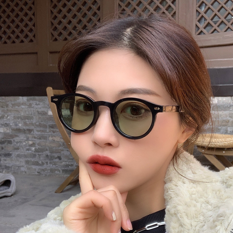 แว่นกันแดดทรงกลมขนาดเล็กใหม่สำ - Men'S Fashion Round Glasses บทวิจารณ์และราคา
