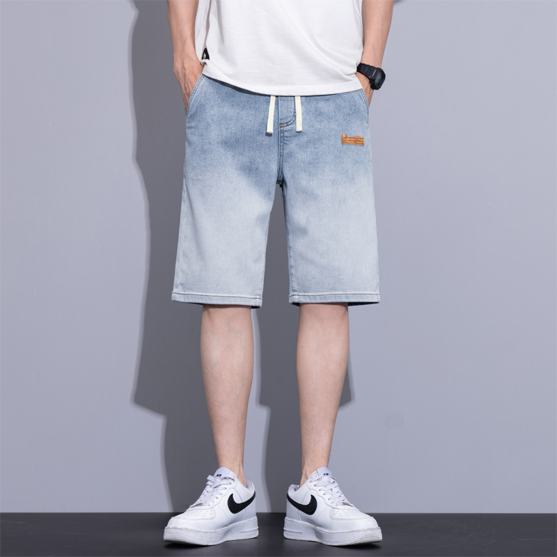 กางเกงยีนส์ขาสั้นทรงหลวมขาตรงแ - Men Fashion Jeans บทวิจารณ์และราคา
