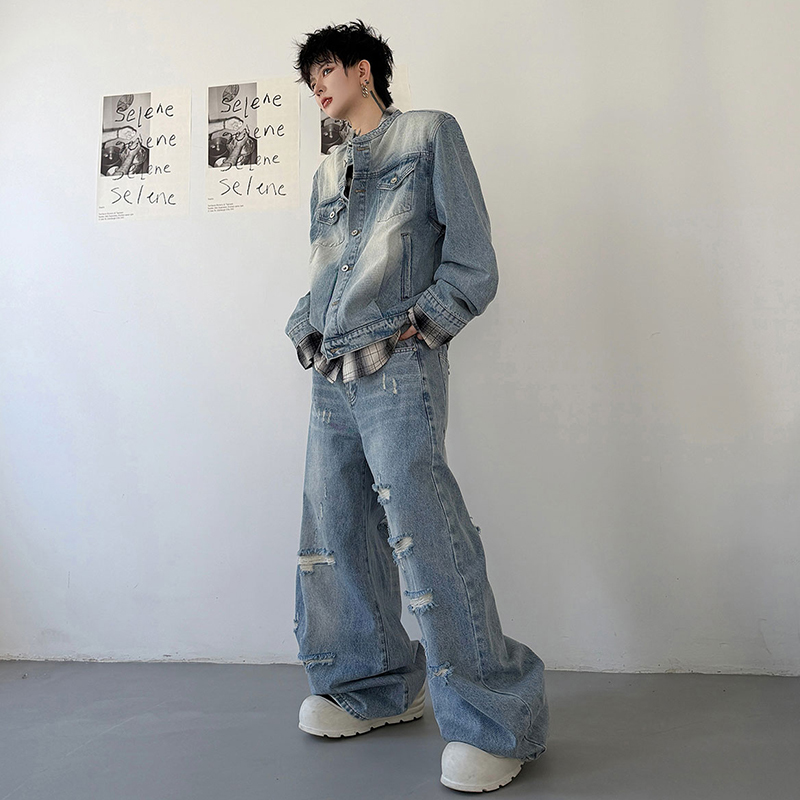 LUZHEN 2026 ชุดเซ็ตสองชิ้นผ้าเ - Men Fashion Jeans บทวิจารณ์และราคา