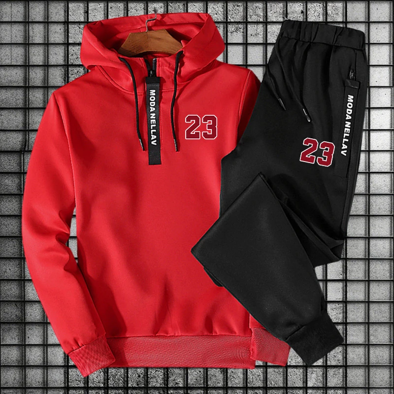 ชุดเซ็ตชายหญิง/เสื้อฮู้ด/กางเก - Jogger Sweatpants Men บทวิจารณ์และราคา