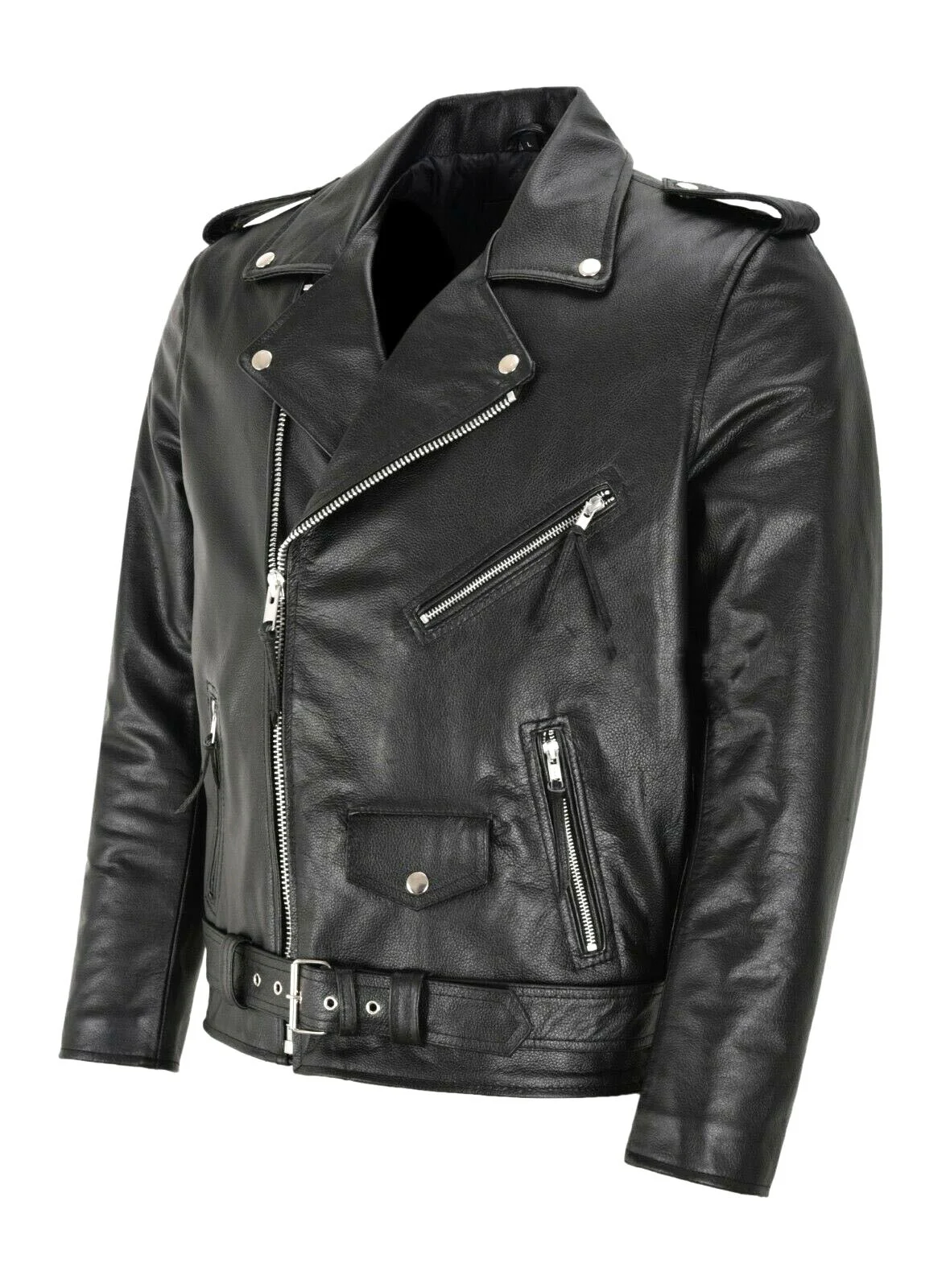 เสื้อแจ็คเก็ตหนังแฟชั่นผู้ชาย  - Men'S Fashion Leather Jacket บทวิจารณ์และราคา