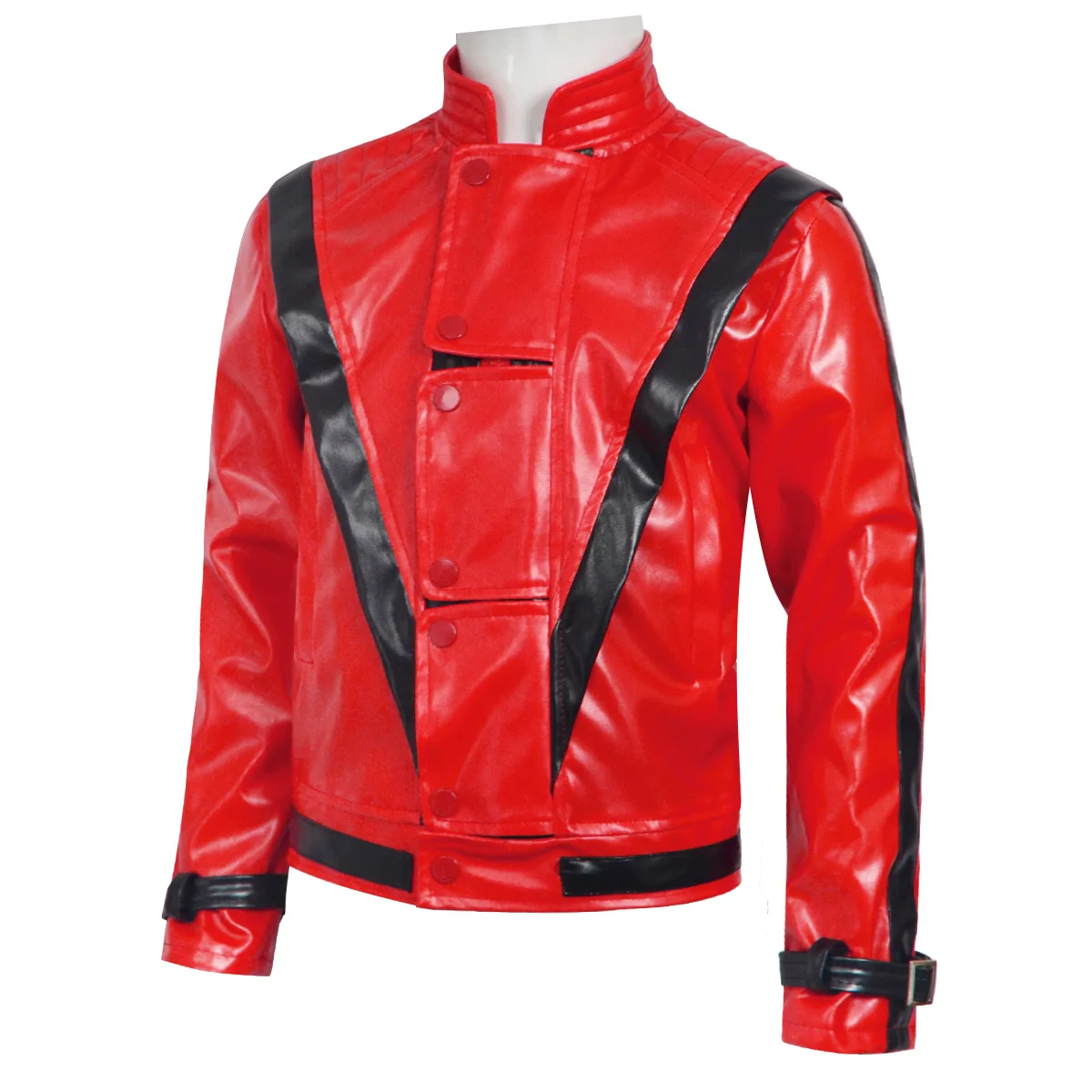 เสื้อแจ็คเก็ตหนังสีแดงสไตล์ไมเ - Men'S Fashion Leather Jacket บทวิจารณ์และราคา