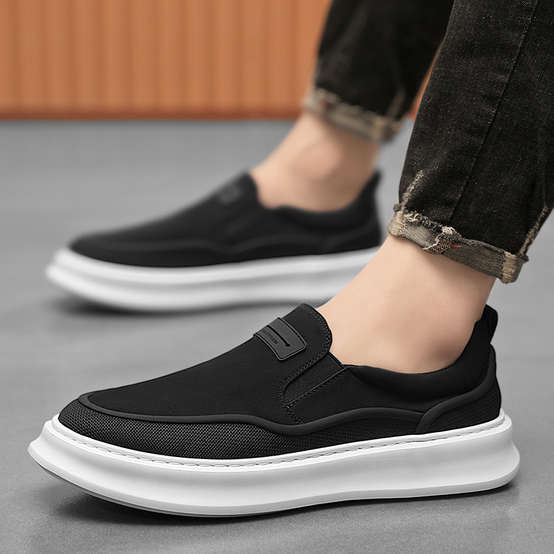 รองเท้าผ้าใบผู้ชายแบบสวม ระบาย - Casual Sneakers Men บทวิจารณ์และราคา