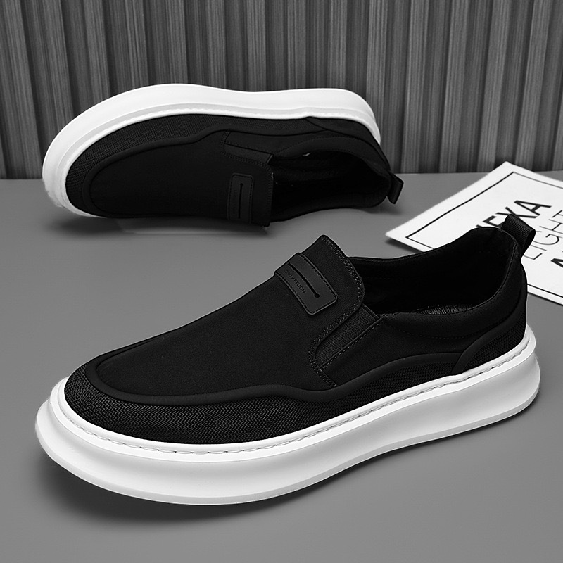 รองเท้าผ้าใบผู้ชายแบบสวม ระบาย - Casual Sneakers Men บทวิจารณ์และราคา