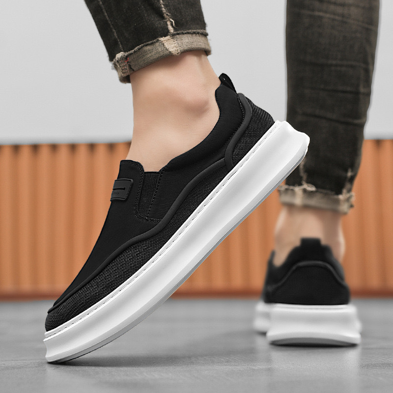 รองเท้าผ้าใบผู้ชายแบบสวม ระบาย - Casual Sneakers Men บทวิจารณ์และราคา