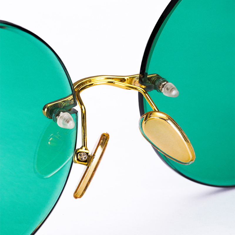 แว่นกันแดดไร้กรอบทรงคลาสสิกสำห - Men'S Fashion Round Glasses บทวิจารณ์และราคา