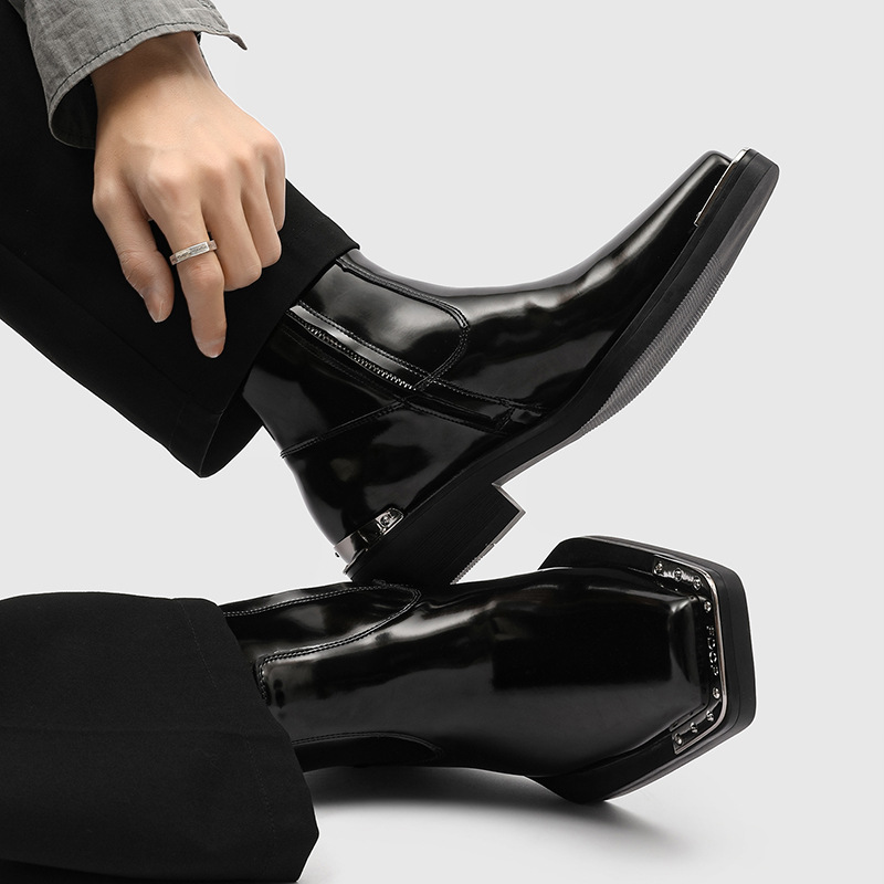 รองเท้าบูทเชลซีสไตล์พังก์ร็อกส - Chelsea Boots Men บทวิจารณ์และราคา