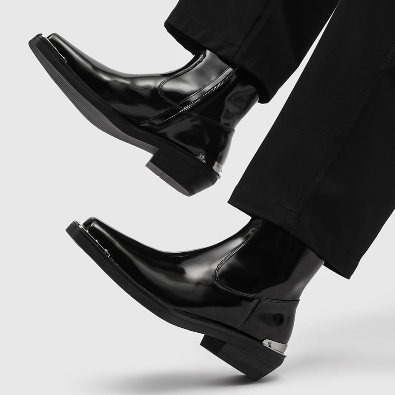 รองเท้าบูทเชลซีสไตล์พังก์ร็อกส - Chelsea Boots Men บทวิจารณ์และราคา