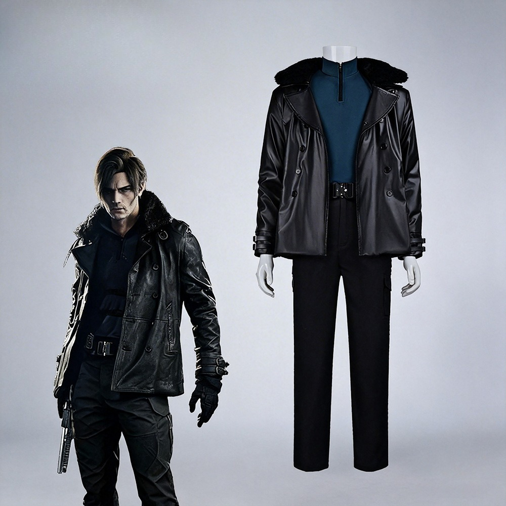 ชุดคอสเพลย์ Leon Kennedy Re9 E - Men'S Fashion Leather Jacket บทวิจารณ์และราคา